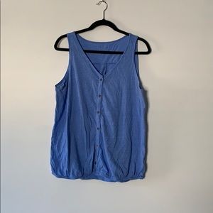 Maternity button up tank top by aglow